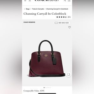 Coach Purse: Channing Carryall In Colorblock